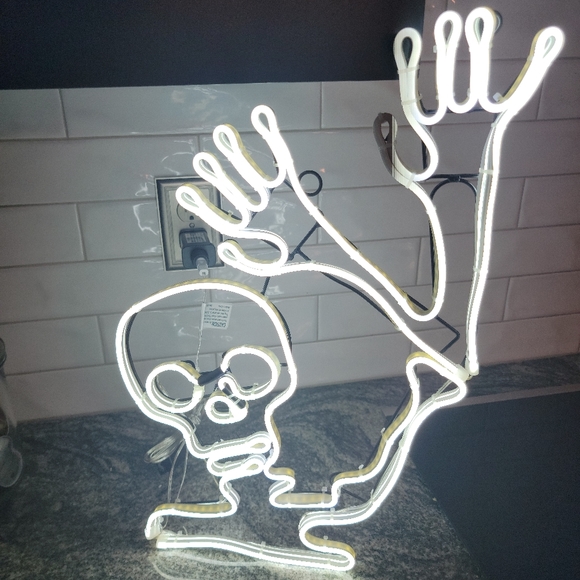 Target Holiday Target Hyde Eek Waving Neon Light Up Skelton Moving